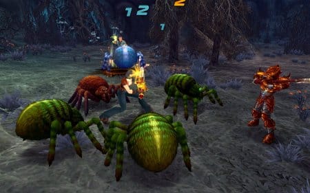 Битва с пауками в онлайн игре Royal Quest