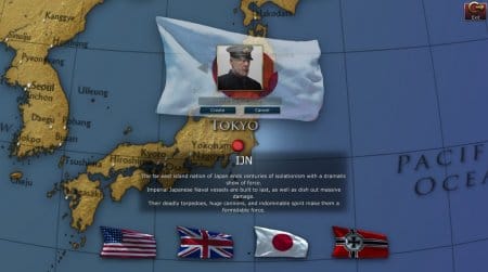 Первый шаг в игре NavyField 2  - выбор страны